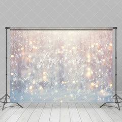 Aperturee - Aperturee Bokeh Light Winter Whitte Snowy Christmas Backdrop