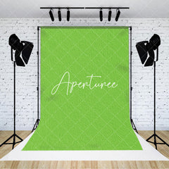 Aperturee - Aperturee Bright Green Cement Paint Wall Fine Art Backdrop