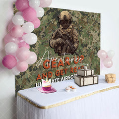 Aperturee - Aperturee Camouflage Soldier Ultimate Airsoft Bash Backdrop