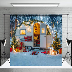 Aperturee - Aperturee Camper Van Warm Interior Christmas Winter Backdrop