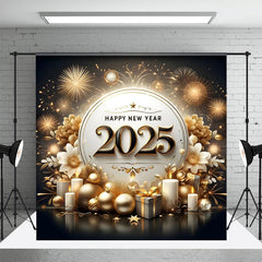 Aperturee - Aperturee Candles Flowers Welcome The New Year 2025 Backdrop