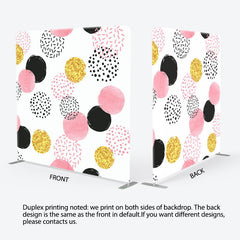 Aperturee - Aperturee Candy Pop Polka Dots White Backdrop Cover For Girls