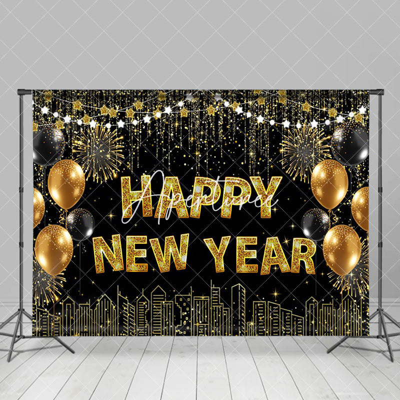 Aperturee - Aperturee Celebration Balloon Happy New Year Holiday Backdrop