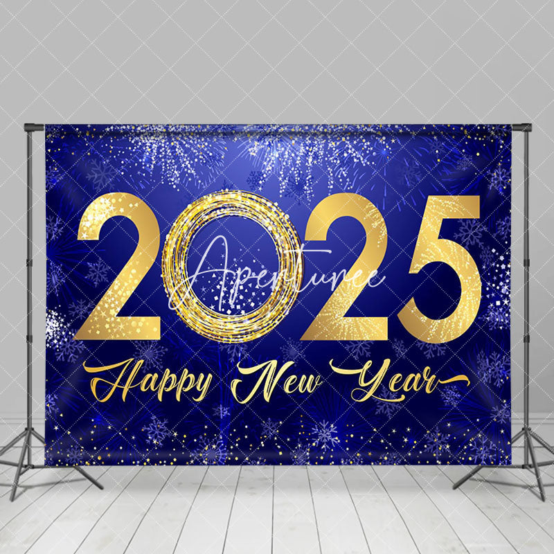 Aperturee - Aperturee Celebratory 2025 Golden New Year Greetings Backdrop