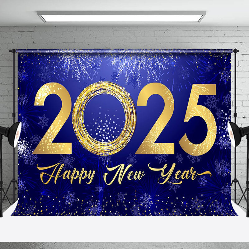 Aperturee - Aperturee Celebratory 2025 Golden New Year Greetings Backdrop