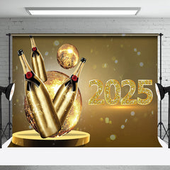 Aperturee - Aperturee Celebratory 2025 New Year Bowling Ribbon Backdrop