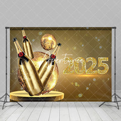 Aperturee - Aperturee Celebratory 2025 New Year Bowling Ribbon Backdrop