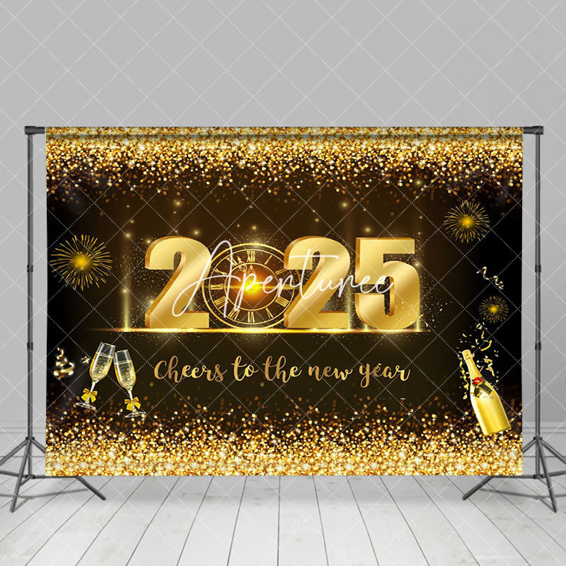 Aperturee - Aperturee Celebratory 2025 New Years Eve Happy Holiday Backdrop