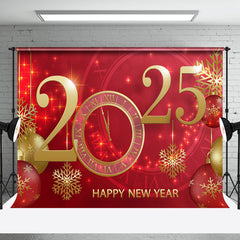 Aperturee - Aperturee Celebratory 2025 New Years Eve Midnight Clock Backdrop