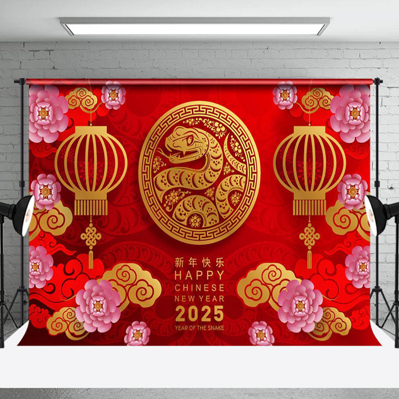 Aperturee - Aperturee Celebratory 2025 Snake Year Chinese New Year Backdrop