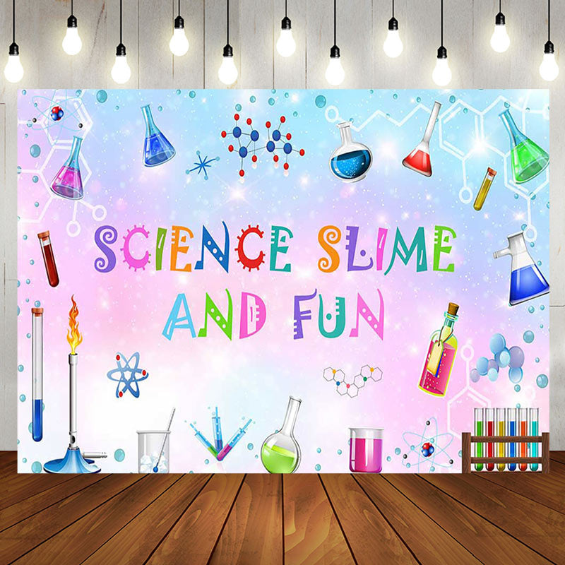 Aperturee - Aperturee Chemical Reagents Science Slime And Fun Backdrop