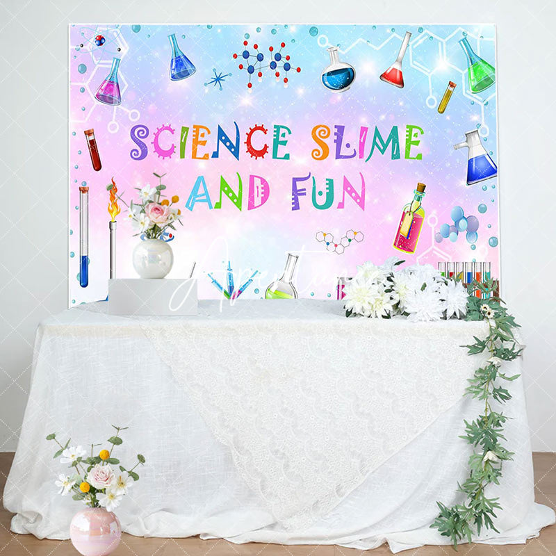 Aperturee - Aperturee Chemical Reagents Science Slime And Fun Backdrop