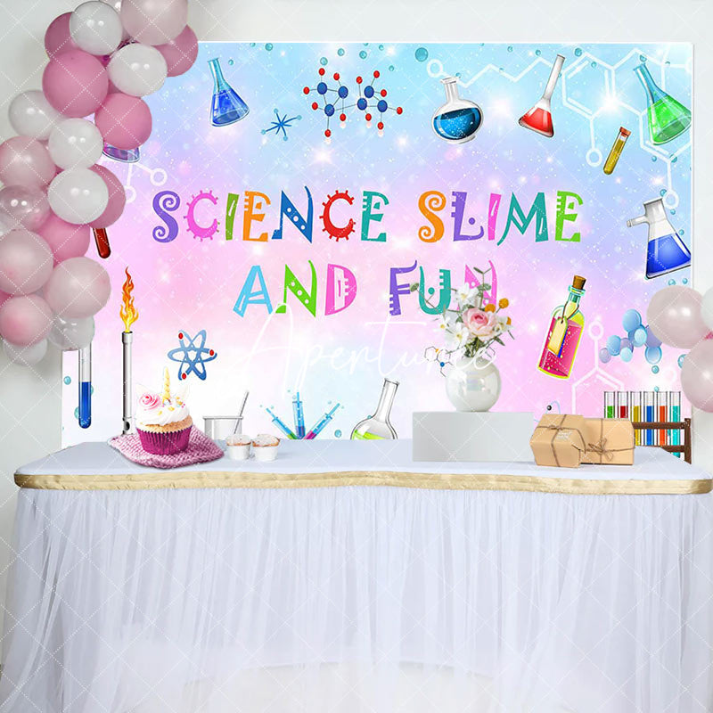 Aperturee - Aperturee Chemical Reagents Science Slime And Fun Backdrop