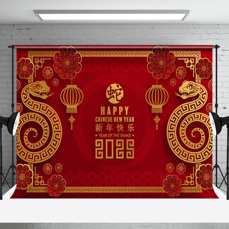 Aperturee - Aperturee Chinese Traditional Zodiac Snake New Year Backdrop