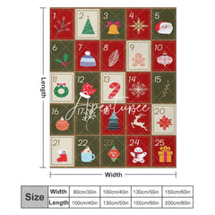 Aperturee - Aperturee Christmas Game Card Red Green Cute Custom Blanket