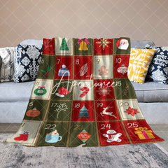 Aperturee - Aperturee Christmas Game Card Red Green Cute Custom Blanket