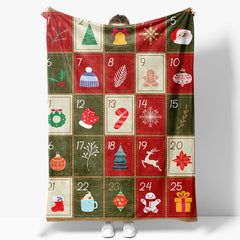 Aperturee - Aperturee Christmas Game Card Red Green Cute Custom Blanket