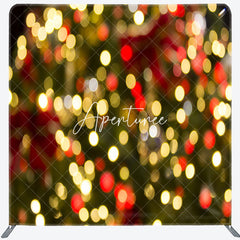 Aperturee - Aperturee Christmas Light Bokeh Square Arch Fabric Backdrop