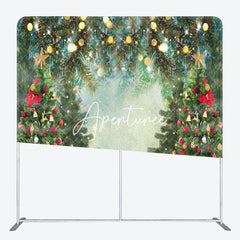 Aperturee - Aperturee Christmas Tree Light Double-Sided Square Backdrop