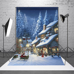 Aperturee - Aperturee Christmas Vibe Wild Rural Country Winter Backdrop