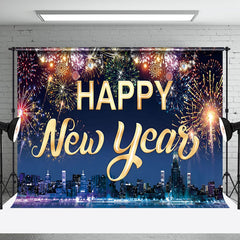 Aperturee - Aperturee City Night Happy New Year 2025 Photography Backdrop