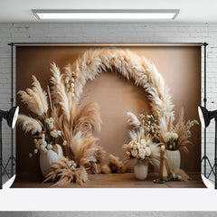 Aperturee - Aperturee Classic Boho Feather Arch Wall Photography Backdrop