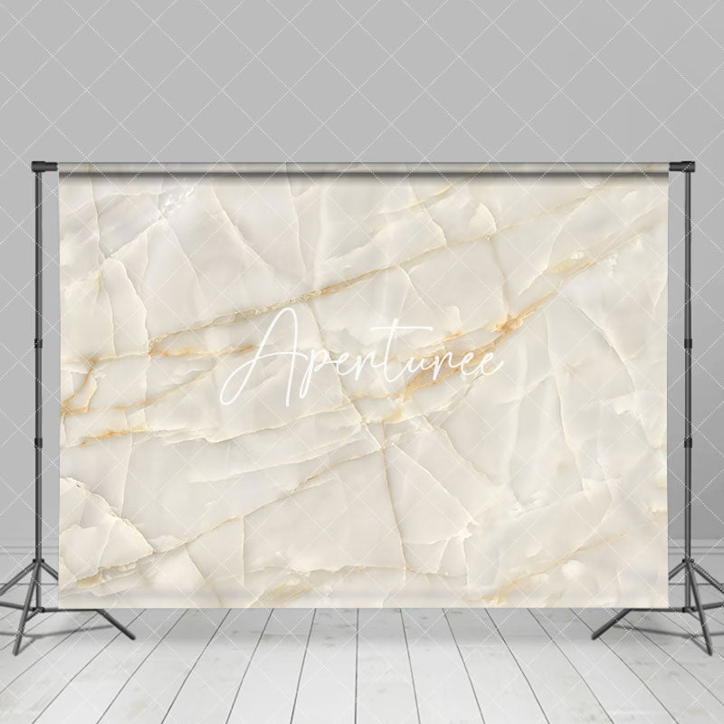 Aperturee - Aperturee Classic Marble Beige Abstract Photo Backdrop