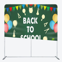 Aperturee - Aperturee Classroom Back To School Fabric Backdrop Cover for Party