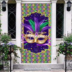 Aperturee - Aperturee Color Glitter Diamonds Mask Masquerade Door Cover