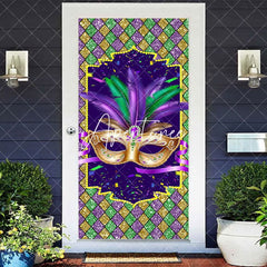 Aperturee - Aperturee Color Glitter Diamonds Mask Masquerade Door Cover