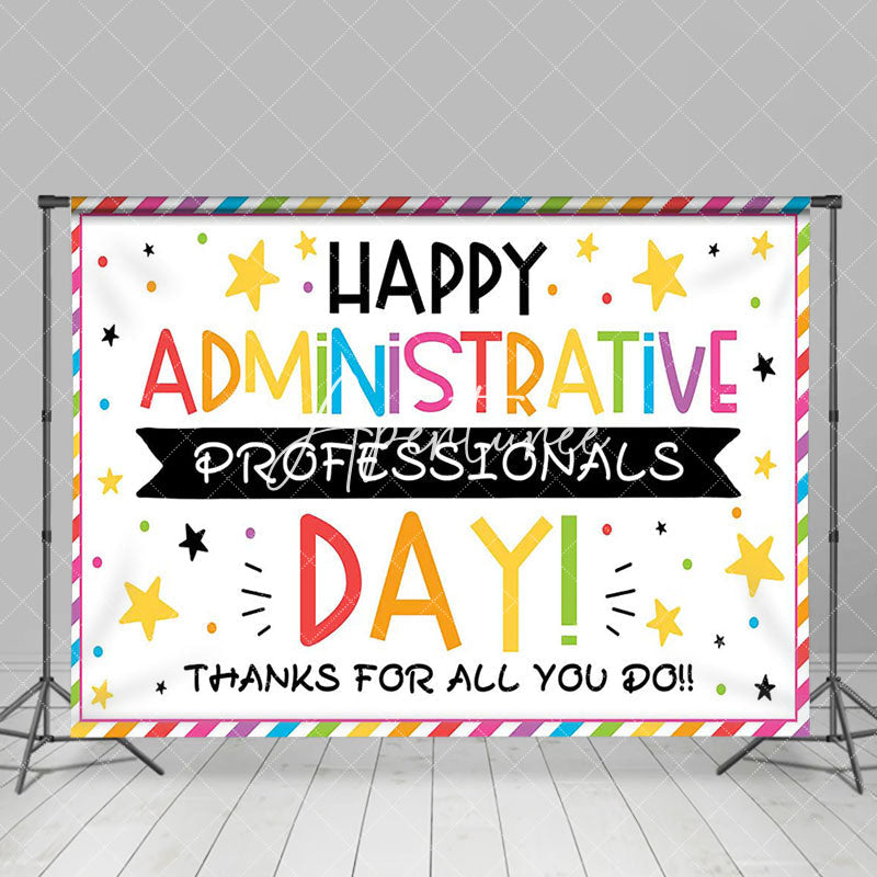 Aperturee - Aperturee Color Happy Administrative Professionals Day Backdrop