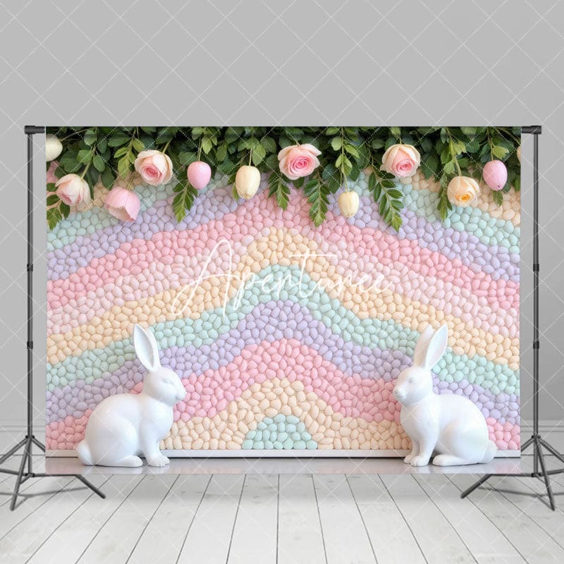 Aperturee - Aperturee Color Jordan Almonds Wall Floral Easter Backdrop