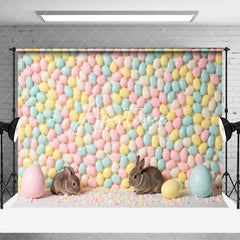 Aperturee - Aperturee Color Jordan Almonds Wall Rabbit Easter Backdrop