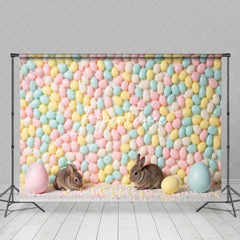 Aperturee - Aperturee Color Jordan Almonds Wall Rabbit Easter Backdrop