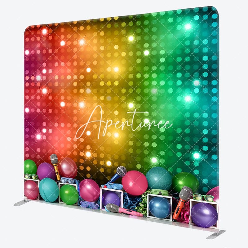 Aperturee - Aperturee Color Karaoke Lighting Muscial Pillow Case Backdrop