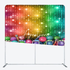 Aperturee - Aperturee Color Karaoke Lighting Muscial Pillow Case Backdrop