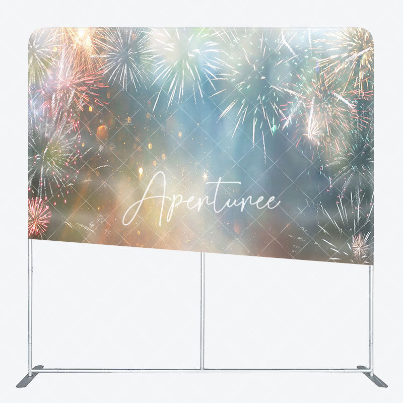 Aperturee - Aperturee Colorful Bokeh Bloom Sparkle Pillow Cover Backdrop