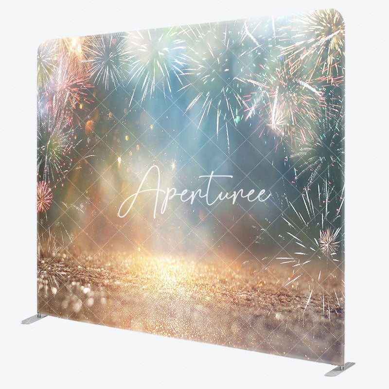 Aperturee - Aperturee Colorful Bokeh Bloom Sparkle Pillow Cover Backdrop