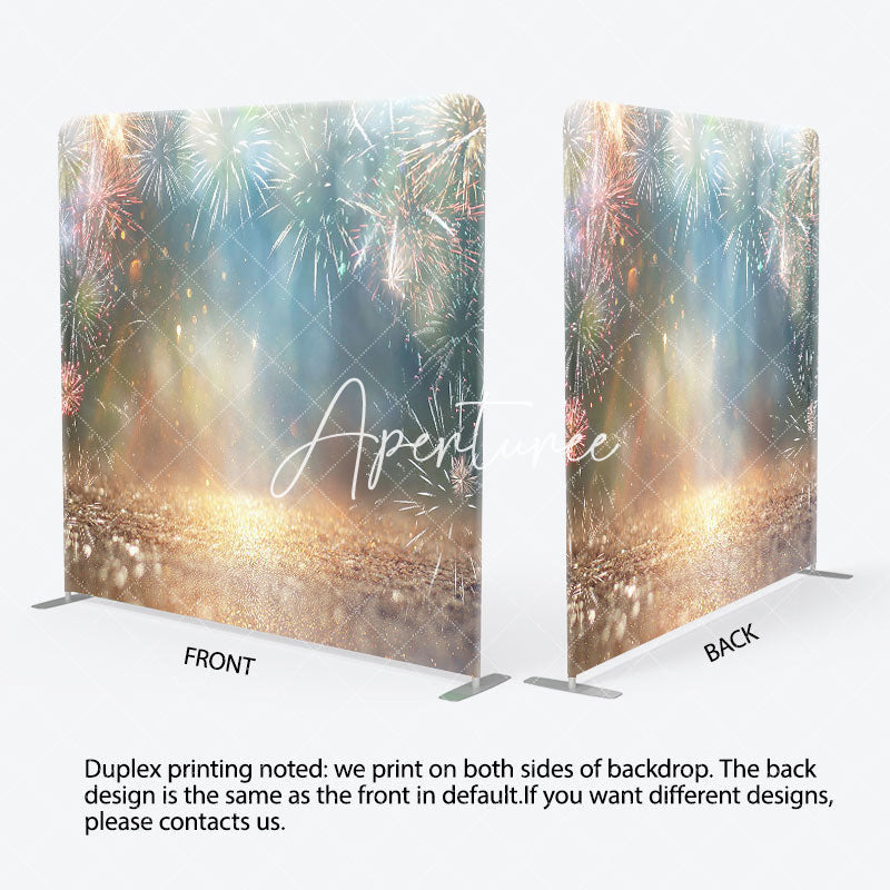 Aperturee - Aperturee Colorful Bokeh Bloom Sparkle Pillow Cover Backdrop