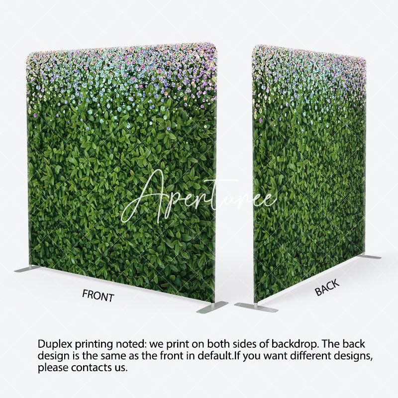 Aperturee - Aperturee Colorful Diamond Greenery Spring Pillow Case Backdrop