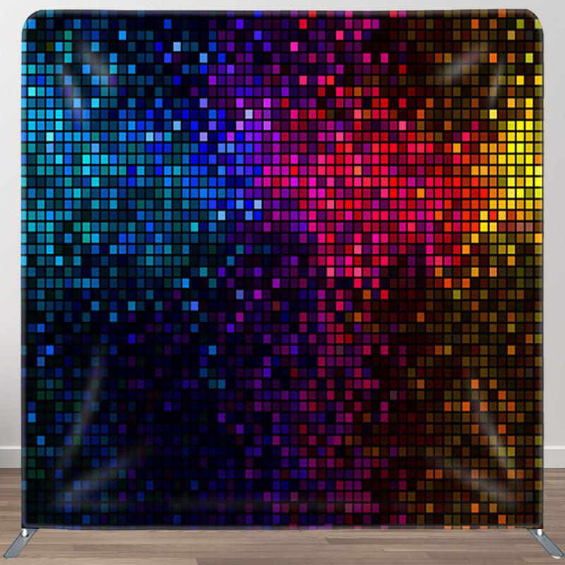 Aperturee - Aperturee Colorful Disco Sequin Glitter Dance Party Backdrop