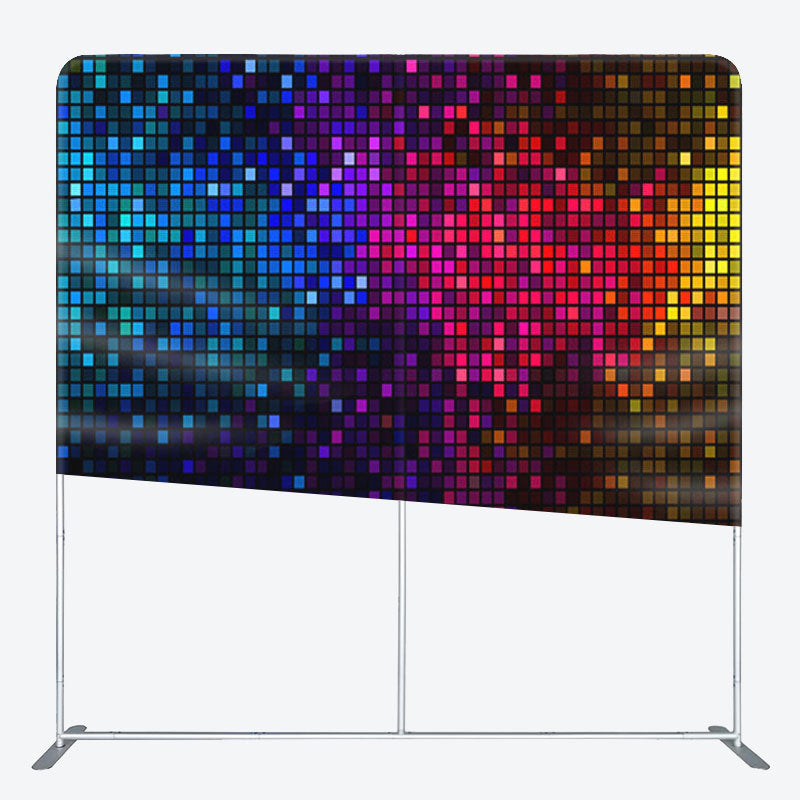 Aperturee - Aperturee Colorful Disco Sequin Glitter Dance Party Backdrop