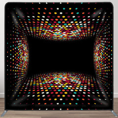 Aperturee - Aperturee Colorful Dots 3D Disco Room Dance Party Backdrop