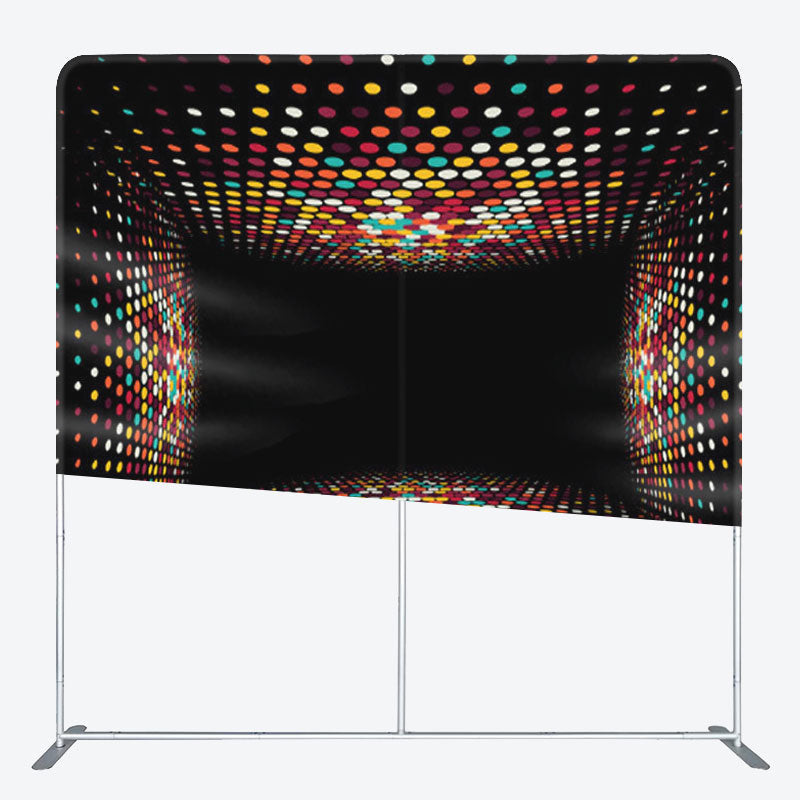 Aperturee - Aperturee Colorful Dots 3D Disco Room Dance Party Backdrop