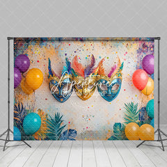 Aperturee - Aperturee Colorful Dots Wall Balloons Mask Cake Smash Backdrop