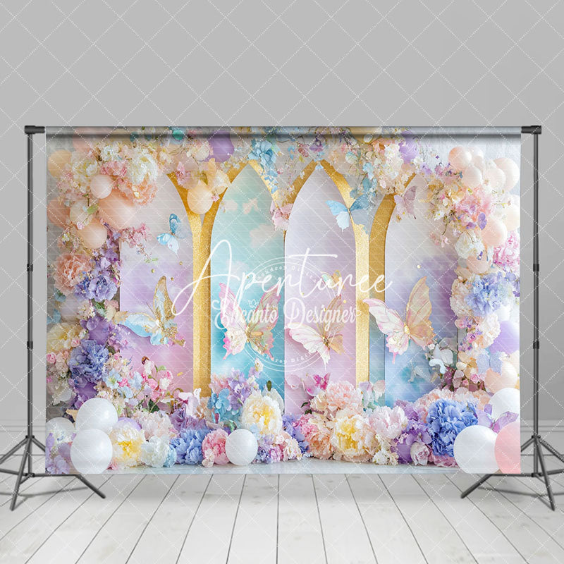 Aperturee - Aperturee Colorful Fairy Butterfly Fine Art Photo Backdrop