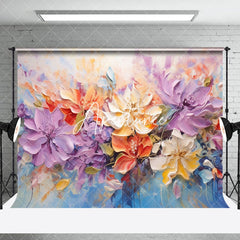 Aperturee - Aperturee Colorful Fine Art Floral Photo Room Set Backdrop