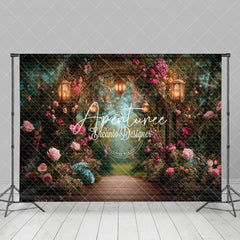 Aperturee - Aperturee Colorful Floral Arch Plant Romantic Wedding Backdrop