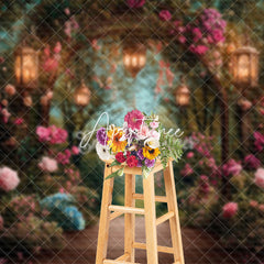 Aperturee - Aperturee Colorful Floral Arch Plant Romantic Wedding Backdrop