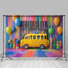 Aperturee - Aperturee Colorful Graffiti Back To School Photography Backdrop